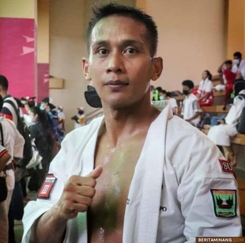 Kenshi Sumatera Barat Ari Pramanto yang berhasil persembahkan emas PON XX Papua untuk Sumbar. Foto: Humas KONI Sumbar