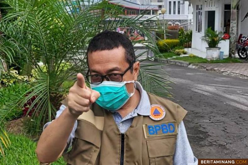 Jasman Rizal, Kepala Dinas Kominfo Sumbar selaku Juru Bicara Percepatan Penanganan Covid-19 Provinsi Sumatera Barat. Dok