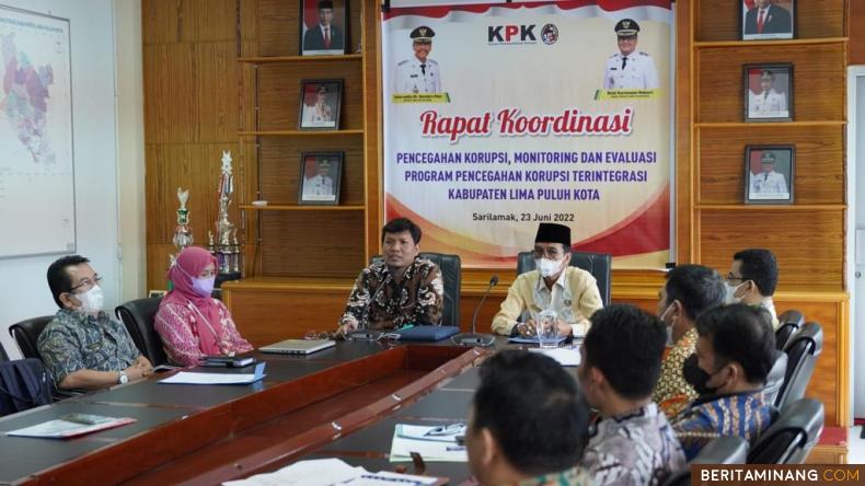 Cegah Korupsi, Bupati Safaruddin Komit Untuk Tingkatkan MCP - KPK