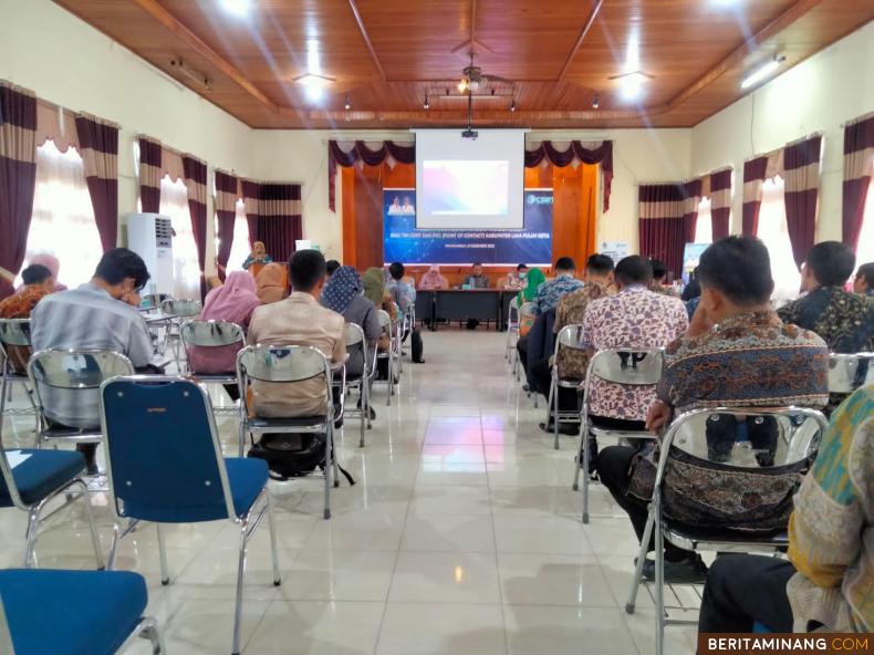 Sosialisasi Tanggap Insiden Siber bagi Tim CSIRT dan POC Kabupaten Limapuluh Kota, Kamis (01/12/2022) Foto : Dok Kominfo Liko