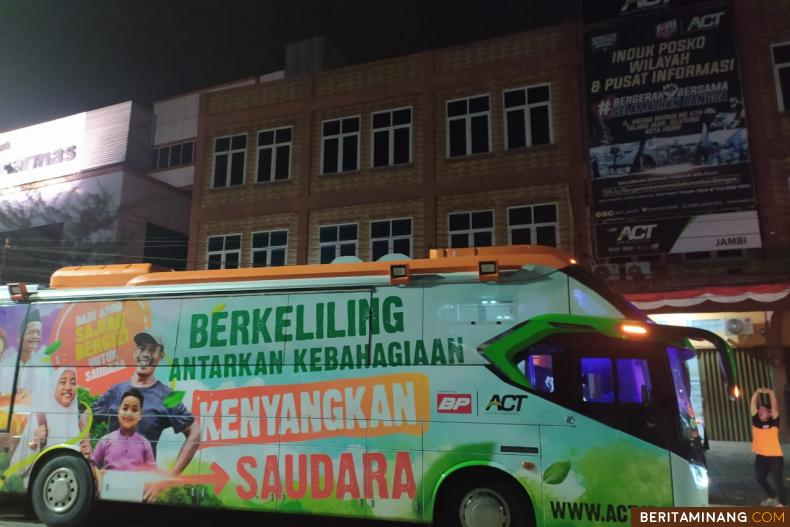 Humanity Food Bus ACT, Distribusi Pangan Bergizi Setara Hotel Bintang 5 Menuju Sumatera Barat
