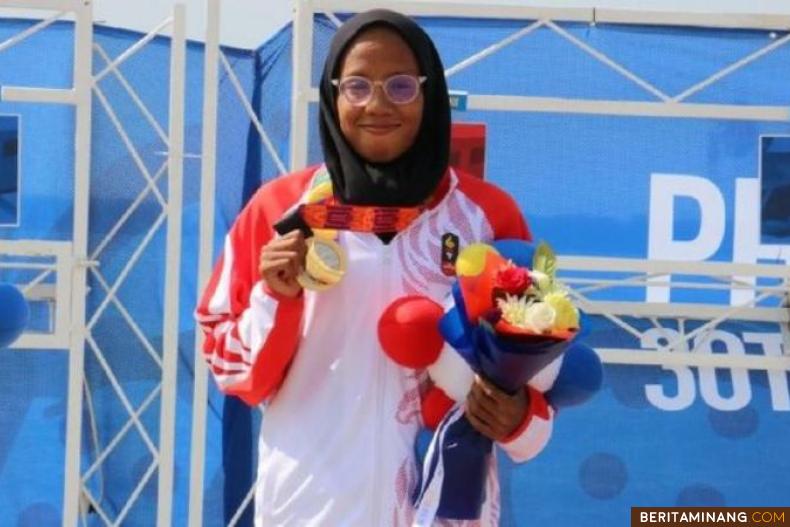 Atlet Dea Salsabila Putri meraih tiga emas di SEA Games 2019. (Dok. NOC Indonesia)