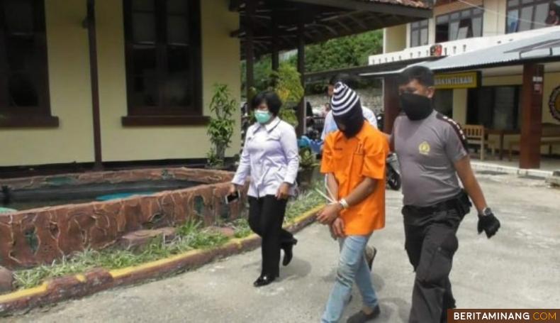 Polres Bukittinggi berhasil menangkap pelaku pembunuhan. Foto: tribratanews.sumbar.polri.go.id