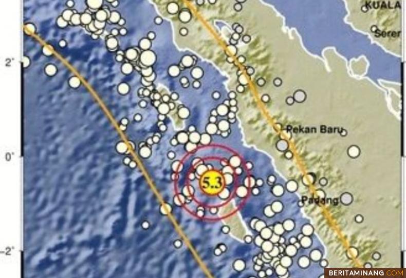 Malam Ini, Siberut Mentawai Digoyang Gempa Mag5,3