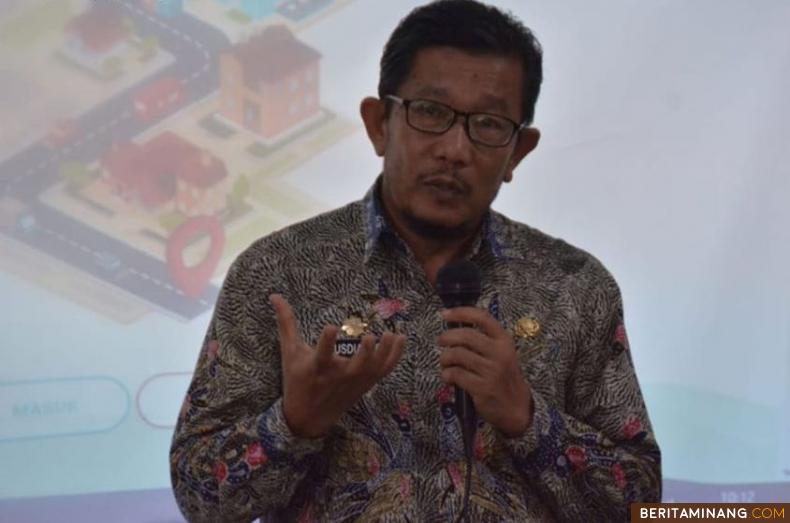 Kepala Bappeda Rusdianto, S.IP, MM pada acara Musyawarah Rencana Pembangunan (Musrenbang) kota Padang Panjang tahun 2020, Kamis (23/1). Foto: Kominfo Padang Panjang