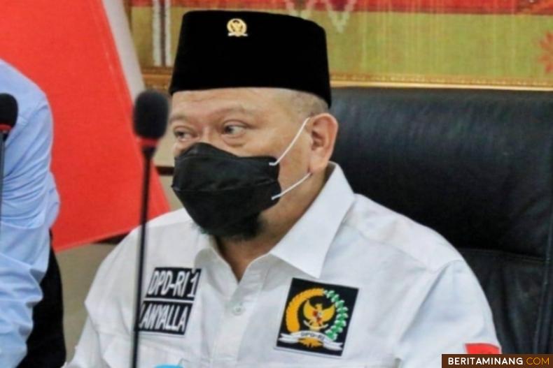 Ketua Dewan Perwakilan Daerah Republik Indonesia, Ir. La Nyala Mahmud Mattalitti.