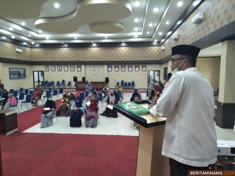 Sekdako Rida Ananda Buka TC Persiapan MTQ Nasional Tingkat Provinsi Sumatera Barat