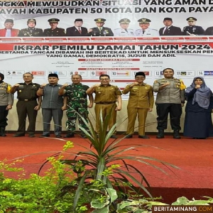 Bupati Safaruddin Bacakan Ikrar Pemilu Damai, Dengan Mewujudkan Situasi Pemilu Aman dan Kondusif