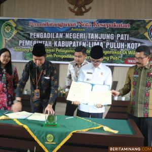 Bupati Safaruddin Mou Dengan Pengadilan Negeri Tanjung Pati