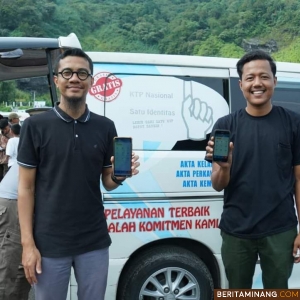 Disdukcapil Padang Panjang Sosialisasikan Aplikasi Identitas Data Kependudukan di Bancalaweh