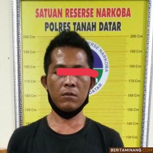 Edarkan Sabu di Tanjung Baru, Seorang Pria Ditangkap Satnarkoba Polres Tanah Datar