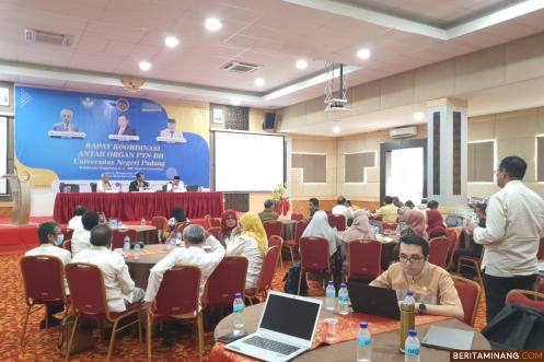 Hari Ini Universitas Negeri Padang Lakukan Rapat Koordinasi Antarorgan PTNBH