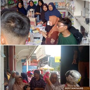 Kedai H. Oyon Di Muara Labuh Diserbu Masyarakat Pembeli Minyak Makan Bersubsidi