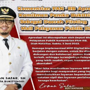 Kemen PANRB Apresiasi Komitmen Pemko Bukittinggi Sebagai Piloting MPP Digital