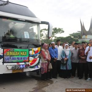 Lepas Keberangkatan 274 Jemaah Haji Kabupaten Limapuluh Kota Menuju Tanah Suci