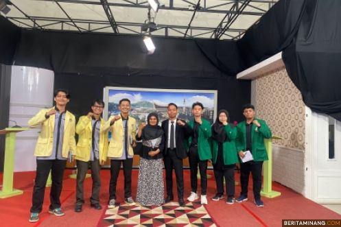 Mahasiswa Prodi Sastra Indonesia FBS UNP Ikuti Mimbar Mahasiswa di Padang TV