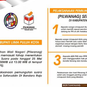 Pilwanag Serentak 2022, Bupati Safaruddin Himbau Warga Untuk Gunakan Hak Pilihnya
