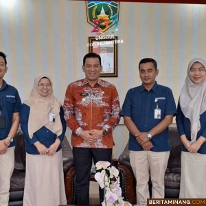 Pj Wako Padang Panjang Terima Kunjungan Kacab BPJS Kesehatan Bukittinggi
